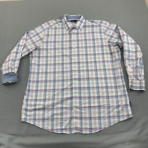 Navtech By Nautica Button Down Shirt Mens Sz 3XLT Stretch Flip Cuff Long Sleeve